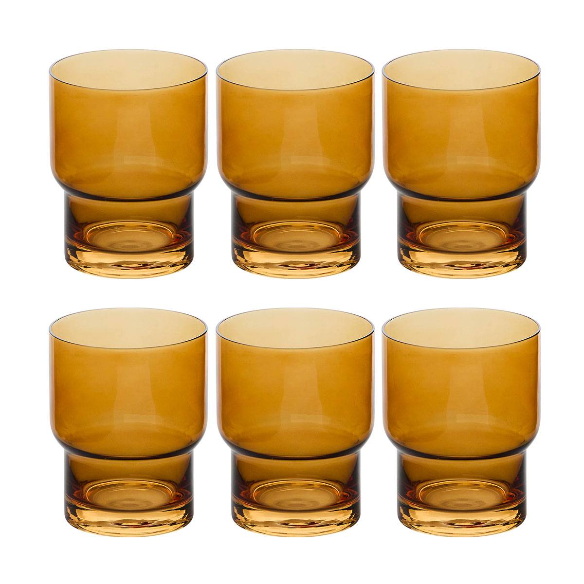 Lote de 6 vasos bajos “Ella”