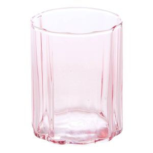 Lote de 6 vasos bajos «Flor de Rosa»