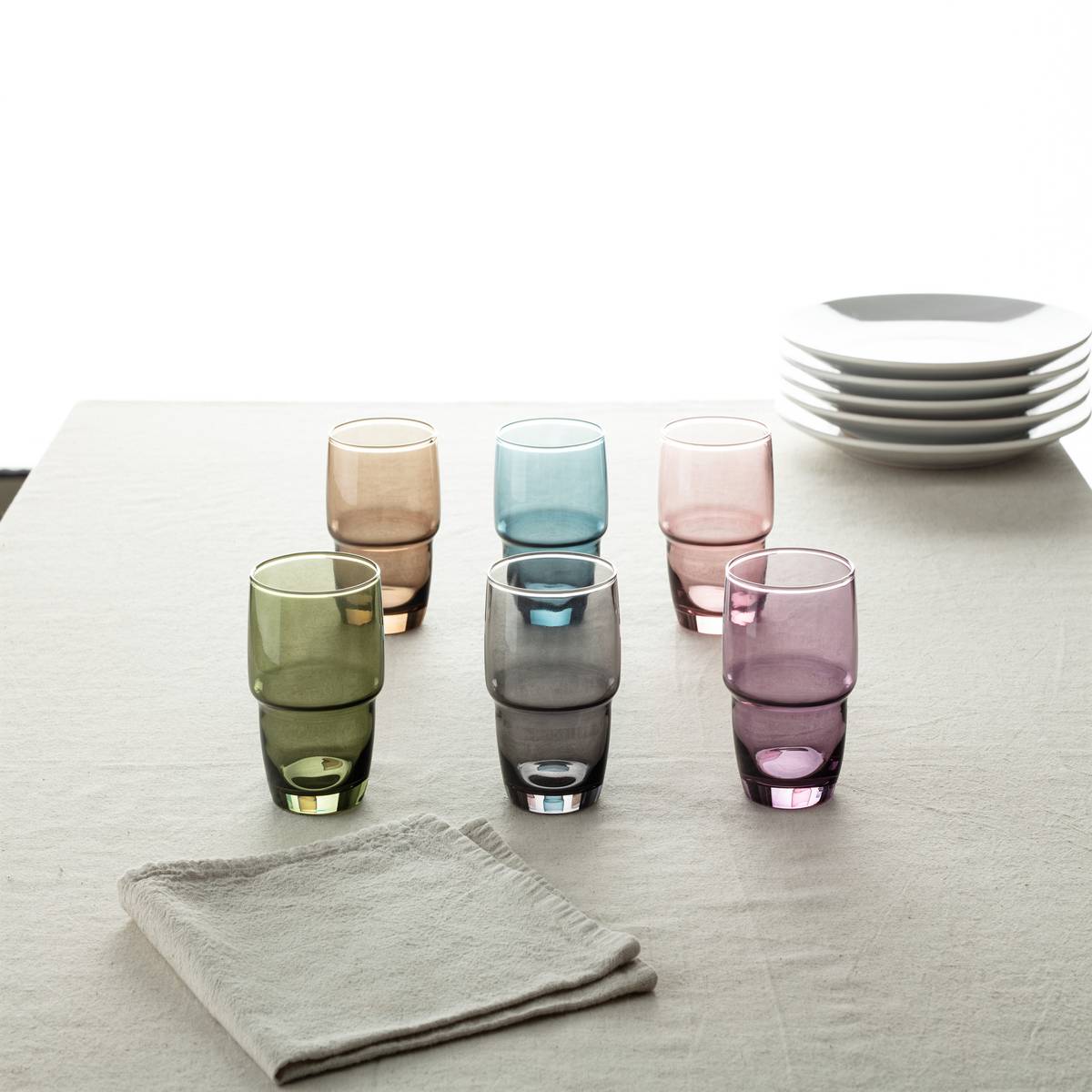 Lote de 6 vasos bajos “Rodrig’Eau”