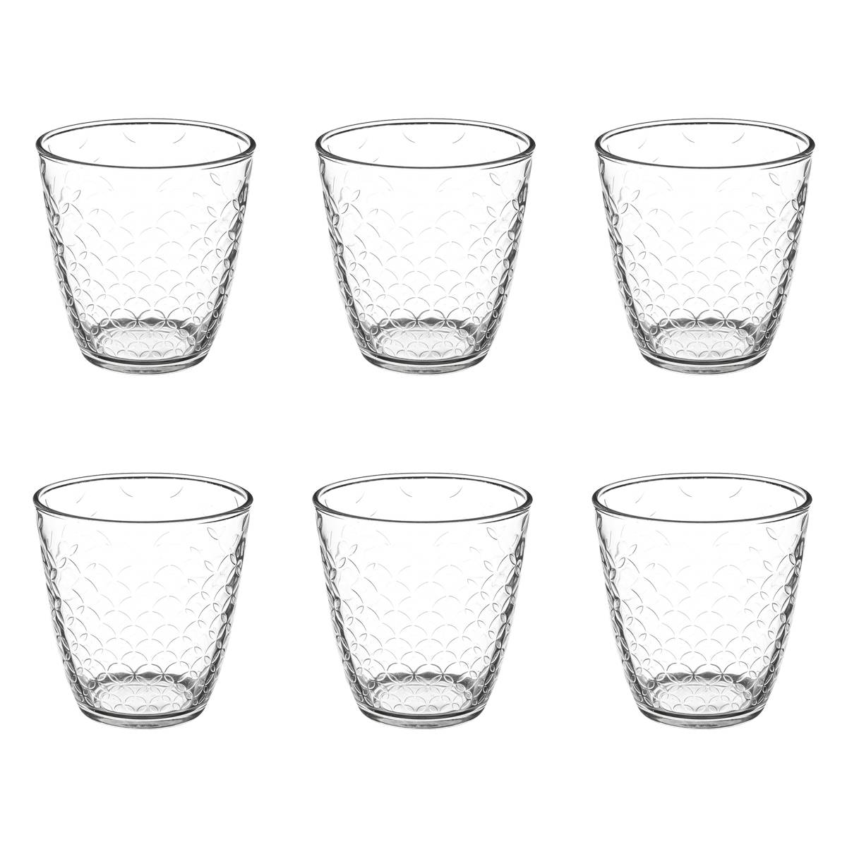 Lote de 6 vasos bajos “Rome’Eau”