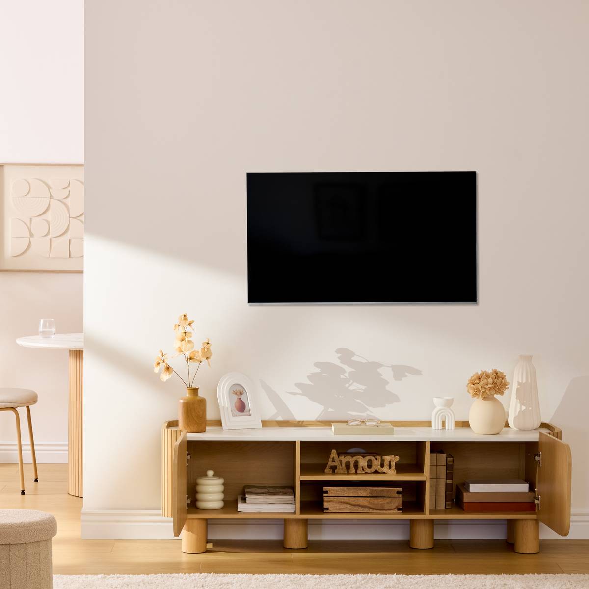 Mueble TV 2 puertas 1 nivel “Homelya”