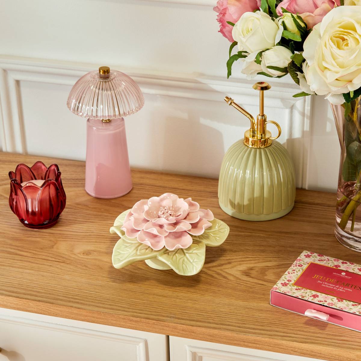 Objeto decorativo “Flor de rosa”