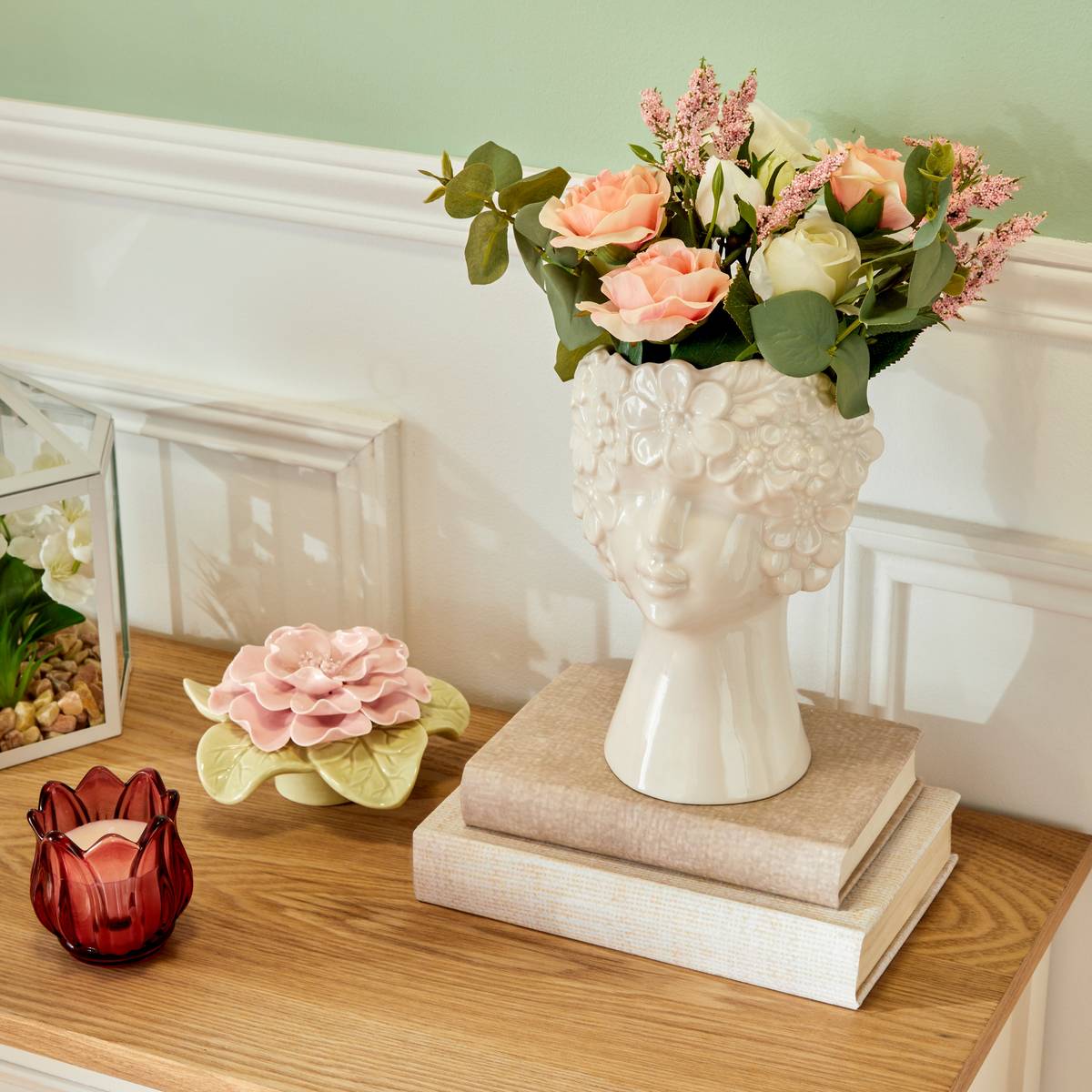 Objeto decorativo “Flor de rosa”
