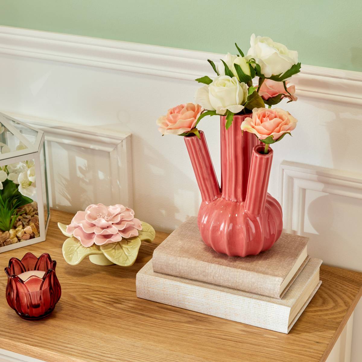Objeto decorativo “Flor de rosa”