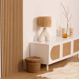 Panel decorativo de listones de madera “Colva”