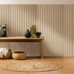 Panel decorativo de listones de madera “Colva”