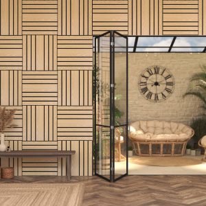 Panel decorativo de listones de madera “Colva”