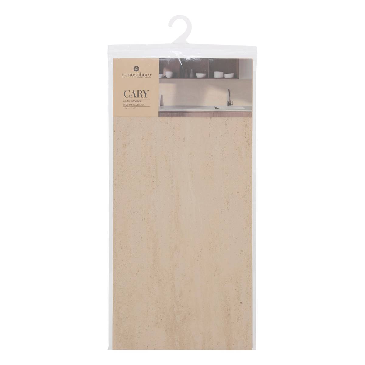 Pegatina de pared efecto travertino “Cary”