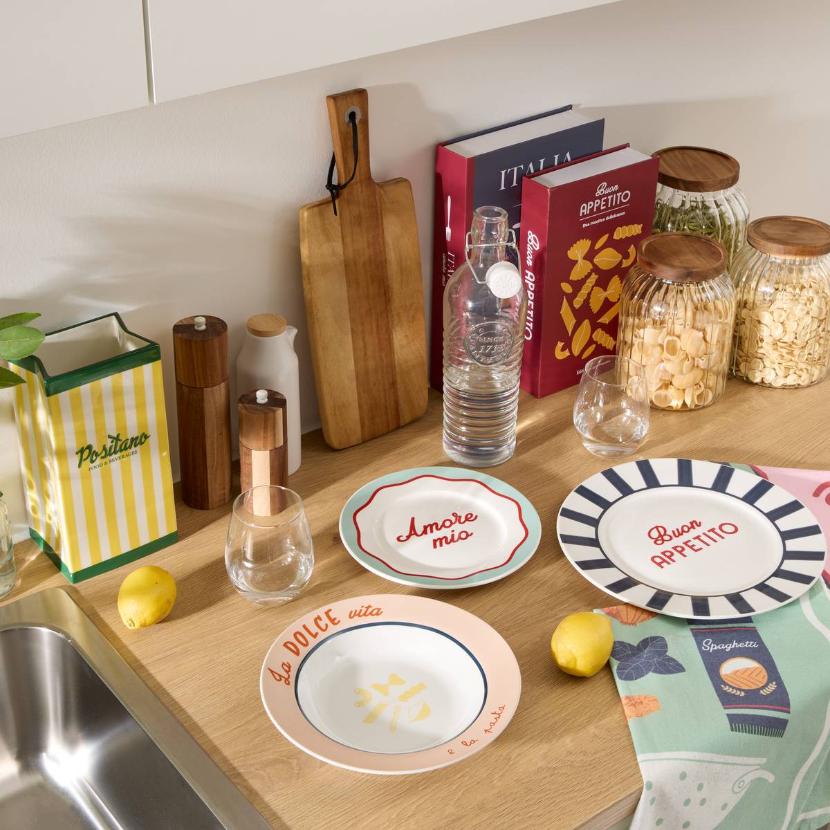 Set de 3 paños de cocina “Della pasta”
