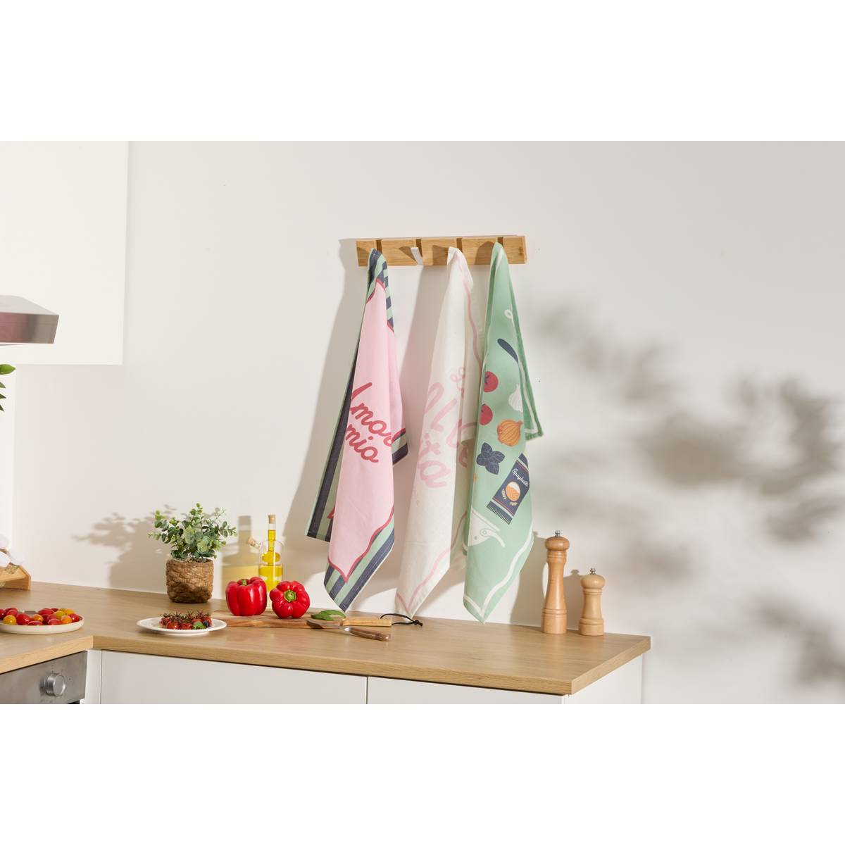 Set de 3 paños de cocina “Della pasta”