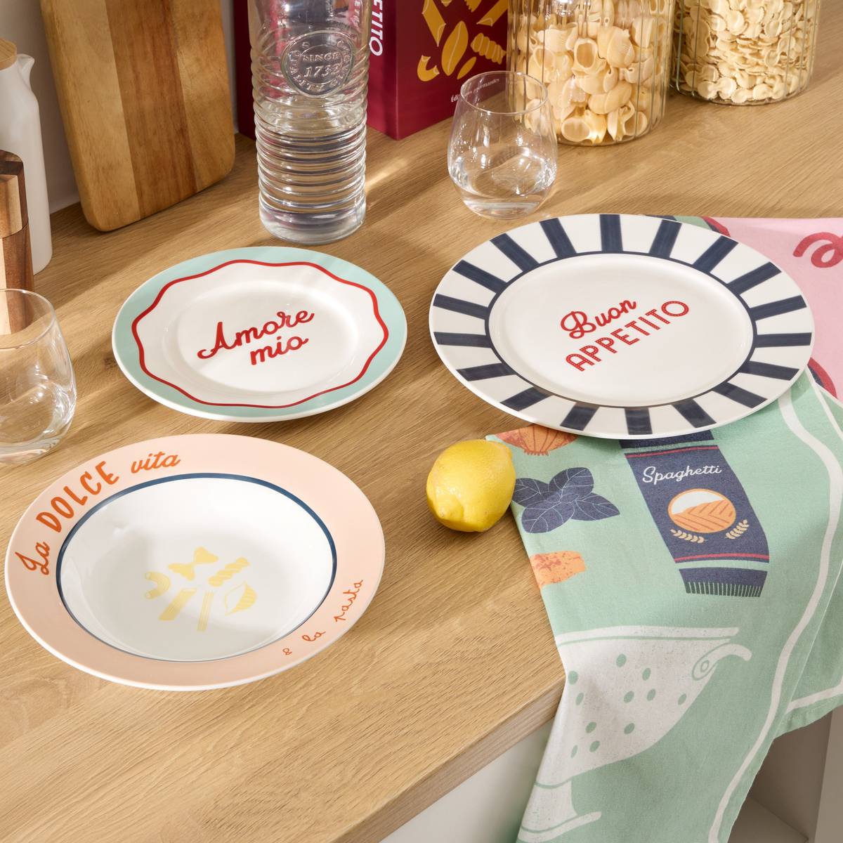 Set de 3 paños de cocina “Della pasta”