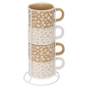 Soporte para 4 tazas “Leopardi”