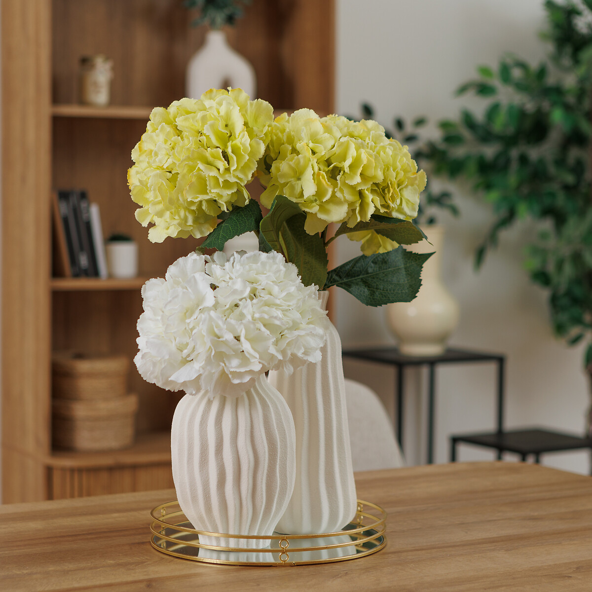 Tallo de hortensia artificial