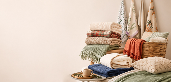 Textiles<br />
para el hogar